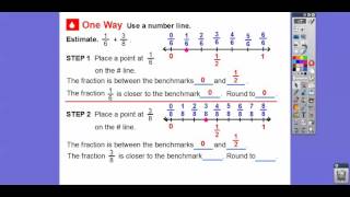 Estimate Fraction Sums and Differences  Lesson 63 [upl. by Magen]