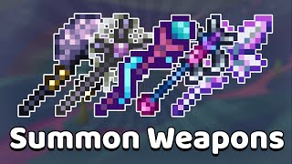 Terraria  All Summon Weapons Tier List amp Guide [upl. by Cohlier]