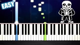 Undertale  Megalovania  EASY Piano Tutorial by PlutaX [upl. by Salaidh]