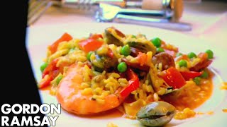 How To Make Paella  Gordon Ramsay [upl. by Naujad]