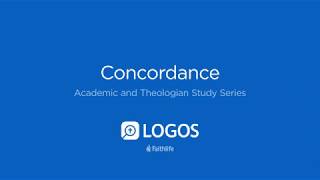 Concordance Tool  Logos Bible Software [upl. by Hannibal]