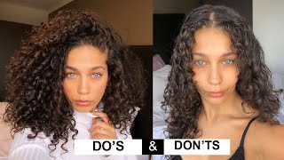 STYLING CURLY HAIR DOS amp DONTS for volume and definition  Jayme Jo [upl. by Dawaj]