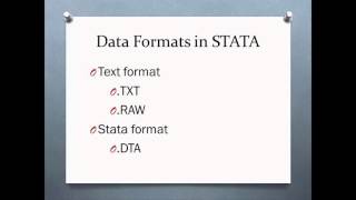 Introduction to Data Analysis using STATA [upl. by Ykcim]