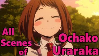 All Scenes of Ochako Uraraka in Season 1 BNHA [upl. by Nerraj]