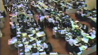 1987 Stock Market Crash stock footage  archival footage [upl. by Remmus900]