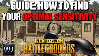 GUIDE How to find your OPTIMAL MOUSE SENSITIVITY in PLAYERUNKNOWNs BATTLEGROUNDS PUBG [upl. by Grannia]