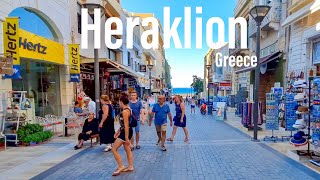 Heraklion Greece  4KUHD  Walking Tour  Tourister Tours [upl. by Aiht501]