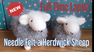 Needle Felt This CUTE HERDWICK SHEEP Needle felting for Beginners Needle Felting Animals [upl. by Namrak467]