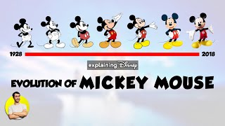 Evolution of MICKEY MOUSE  90 Years Explained  CARTOON EVOLUTION [upl. by Trout926]