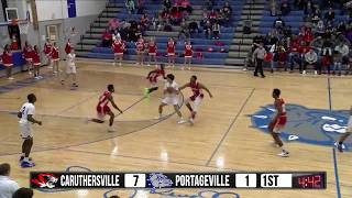 Caruthersville vs Portageville 11020 [upl. by Ymereg]