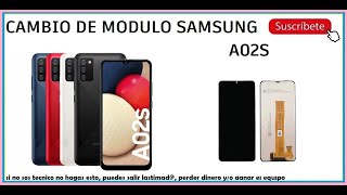 🤪 Cambio de Modulo Samsung A02s 👉 sanmar 👈 Como desmontar y cambiar la pantalla del A02 A025 [upl. by Wilda]