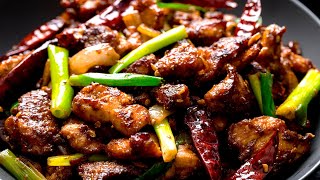 Easy Spicy Szechuan Chicken that you can make at home [upl. by Ecydnarb]