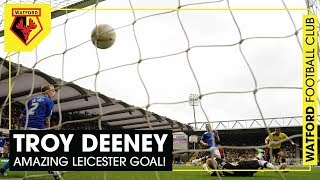 TROY DEENEY  AMAZING LASTMINUTE GOAL V LEICESTER SENDS WATFORD TO WEMBLEY [upl. by Lessur348]