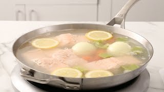 Simple Poached Salmon Martha Stewart [upl. by Alyahsal387]