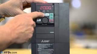 How to program the Mitsubishi A800 series VFD A820 A840 [upl. by Blackington]