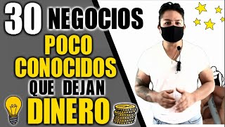 30 NEGOCIOS POCO COMUNES QUE DEJAN DINERO [upl. by Eicart]