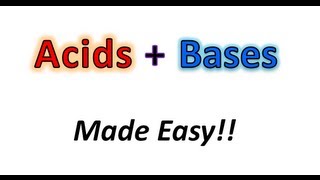 Acids  Bases Made Easy Part 1  What the Heck is an Acid or Base  Organic Chemistry [upl. by Meisel]