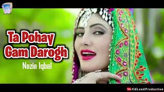 Kha Pa Ta Pohey Gam Darogh Ma Waya Za Darta Yadegam Daroogh Ma Waya  Nazia Iqbal [upl. by Drice]