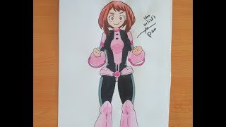 Drawing Uraraka Ochako from Boku no Hero Academia [upl. by Lock38]