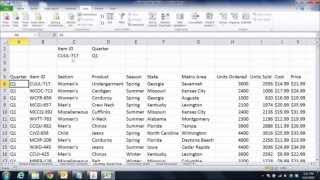 Excel 2010 INDEX and MATCH functions nested [upl. by Gasser]