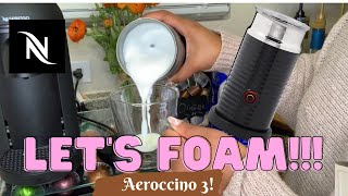 How To Foam Milk With Aeroccino 3 Make Coffee With Foam Tips amp Tricks  Easy Foamed Latte Recipe [upl. by Er410]