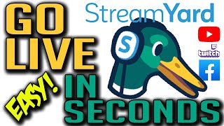 How to go live with Streamyard  Complete Tutorial [upl. by Bowler853]