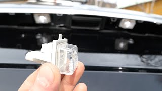 Mercedes W212  How To Change License Plate Lamp [upl. by Oiramd]