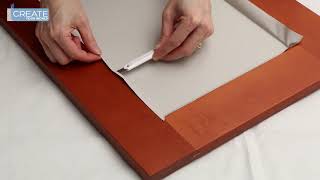 How to wrap a shaker style panelled door using vinyl film [upl. by Alfreda53]