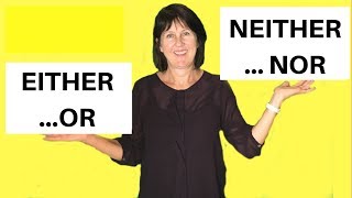 EITHER OR  NEITHER NOR in English  Grammar lesson [upl. by Nilyad]