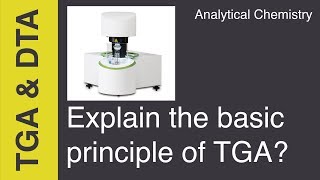 Explain the principle of TGA  Analytical Chemistry [upl. by Adnofal472]