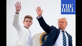 Trump calls son Barron quota legendquot [upl. by Kalmick]