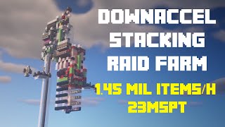 Downaccel Stacking Raid Farm Minecraft Java 116  117 118 fix in description [upl. by Eraste]