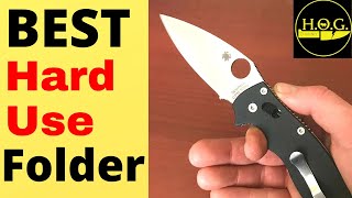 The Very Best All Around Hard Use EDC FOLDING KNIFE Spyderco Manix 2 Knife Review [upl. by Peck]