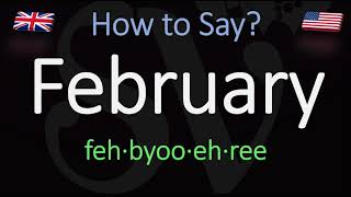 How to pronounce February CORRECTLY [upl. by Aivat210]