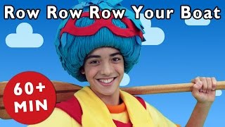 Row Row Row Your Boat  More  Nursery Rhymes from Mother Goose Club [upl. by Nehgam]