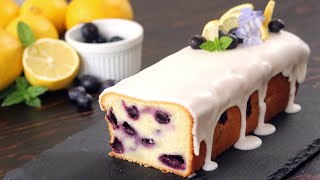 Blueberry Lemon Pound Cake Recipe  How Tasty Channel [upl. by Bernstein]