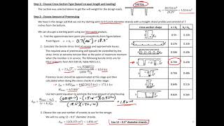 Precast Concrete  3  Example 1  Precast Beam Design [upl. by Annwahs369]