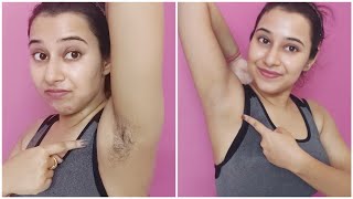 How to clean underarms  How to remove hairs from underarms at home  Underarms hair removal [upl. by Egres]