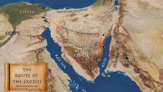 Journey of the exodus  From Egypt to the Red Sea crossing [upl. by Mcgill291]