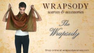 Wrapsody Scarves Tying Techniques [upl. by Gilberta]