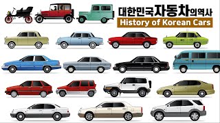 대한민국 자동차의 역사  History of Korean Cars [upl. by Aennil]