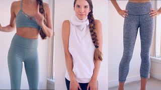 YOGAWORKOUT CLOTHING HAUL TRY ON [upl. by Ivor518]