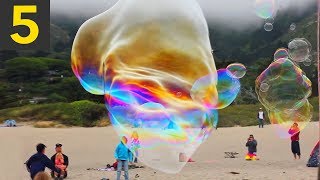 Top 5 Giant Bubbles  Unbelievable [upl. by Acinnod922]