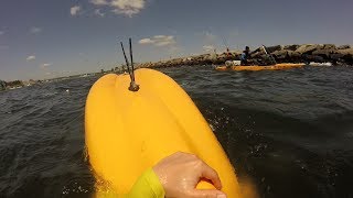 Kayak Flipped over  Manasquan Inlet [upl. by Richardson]