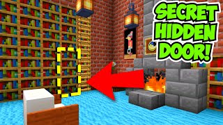 🚪 Minecraft How to build a Hidden Door Easy 🤫 [upl. by Htabmas]