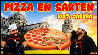 PIZZA CASERA EN SARTÉN 🍕 AJI CAUSA [upl. by Lettig]