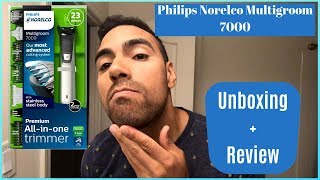 Philips Norelco Multigroom 7000  Unboxing  Review [upl. by Nodnorb388]