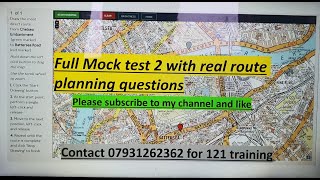 TFL topographical assessmentMock test 2 with route planning exam questions [upl. by Kcire]