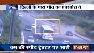 Most Dangerous Road Accidents at NoidaGreater Noida Expressway  India TV [upl. by Smeaj]