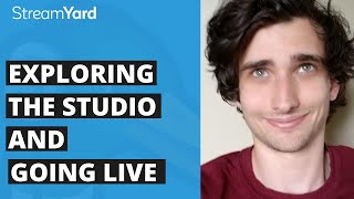 StreamYard Tutorial Exploring the studio and going live [upl. by Dinsmore]